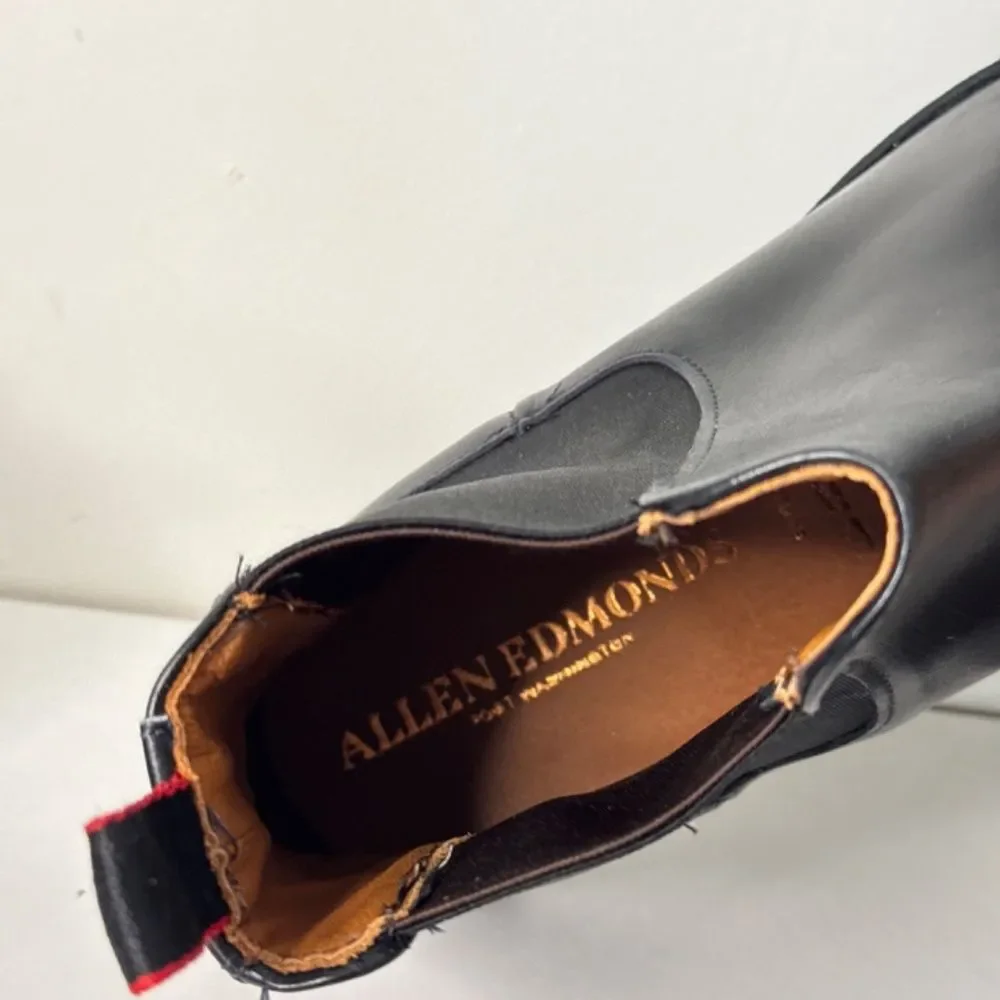 Allen Edmonds Tate Chelsea Boots Extralight Lug Sole - Black Leather | Size 12 D
